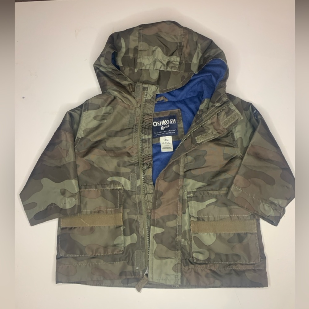 2 for $10- OshKosh B'gosh Kids Green Camouflage Jacket